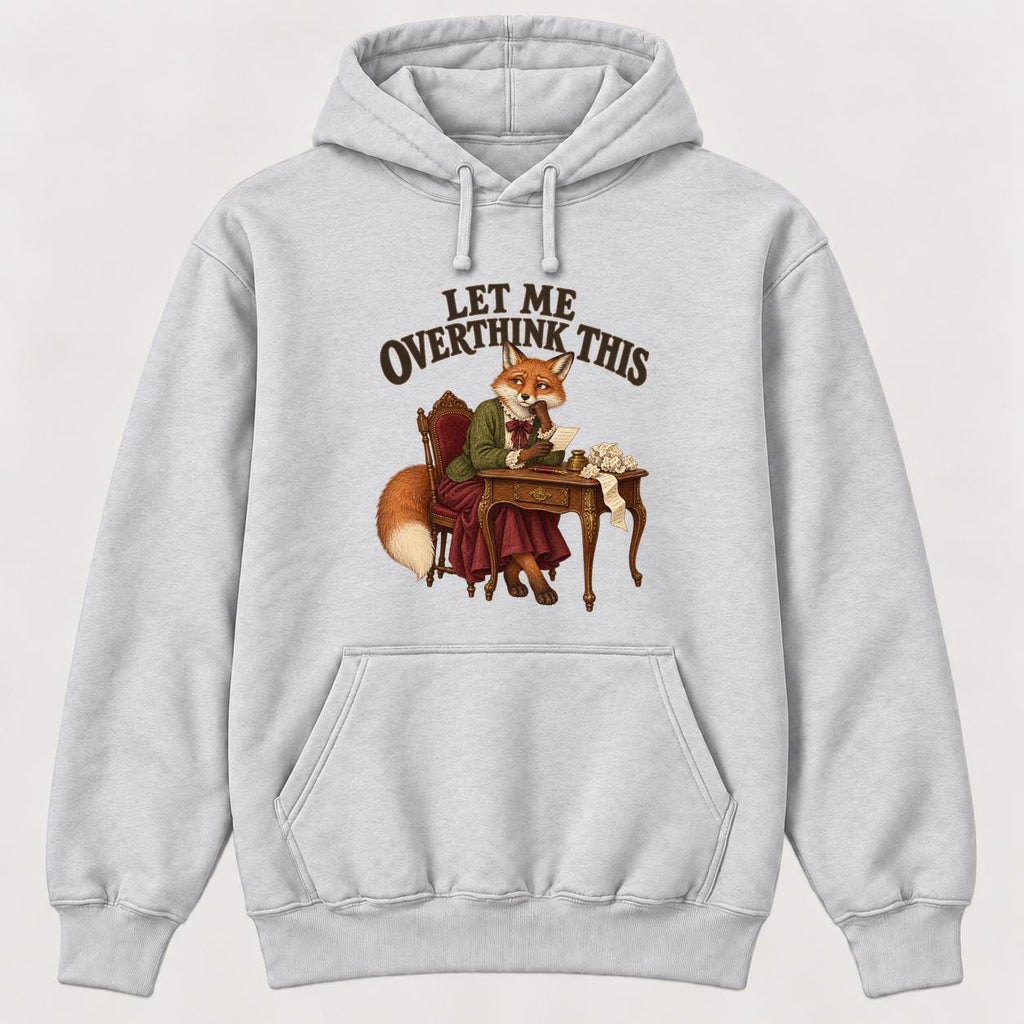 Let Me Overthink This Storybook Fox — garment mockup or size chart