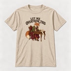 Let Me Overthink This Storybook Fox — garment mockup or size chart