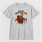 Let Me Overthink This Storybook Fox — garment mockup or size chart