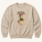 Not Easily Ruffled Storybook Duck — garment mockup or size chart
