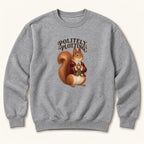 Politely Plotting Storybook Squirrel — garment mockup or size chart