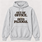 Out of Office, Into Pajamas — garment mockup or size chart
